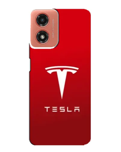 Чохол для Motorola MOTO G04 з картинкою «Tesla Red Classic»