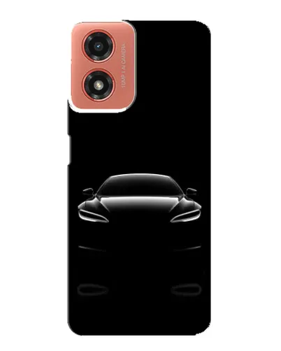 Чохол для Motorola MOTO G04 з картинкою «Силует Tesla Night»