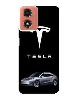 Чохол для Motorola MOTO G04 з картинкою «Tesla Model Y»