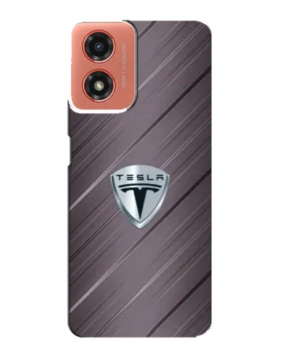 Чохол для Motorola MOTO G04 з картинкою «Металева текстура Tesla»