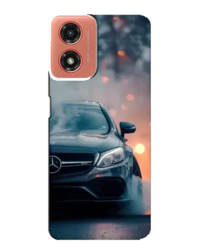 Чехол для Motorola MOTO G04 с картинкой «Mercedes — ночной город» Чехол для Motorola MOTO G04 с картинкой «Mercedes — ночной город»