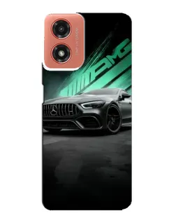 Чехол для Motorola MOTO G04 с картинкой «Темный Mercedes AMG»