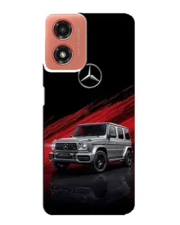 Чехол для Motorola MOTO G04 с картинкой «Mercedes G-Class красный»