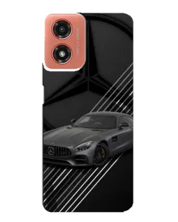 Чехол для Motorola MOTO G04 с картинкой «Mercedes AMG — графика»