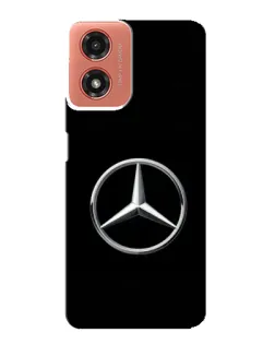 Чехол для Motorola MOTO G04 с картинкой «Mercedes классический лого»