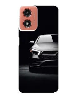 Чехол для Motorola MOTO G04 с картинкой «Свет фар Mercedes»