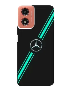 Чехол для Motorola MOTO G04 с картинкой «Спортивные линии Mercedes»