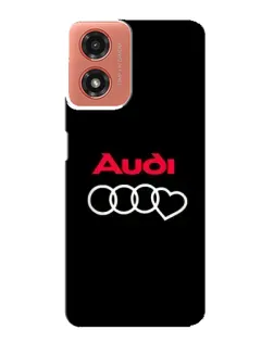 Чехол для Motorola MOTO G04 с картинкой «Логотип Audi Heart»