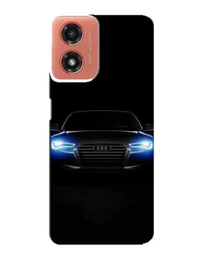 Чехол для Motorola MOTO G04 с картинкой «Audi в неоне» Чехол для Motorola MOTO G04 с картинкой «Audi в неоне»