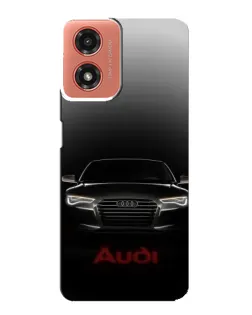 Чехол для Motorola MOTO G04 с картинкой «Audi — градиентный контур»