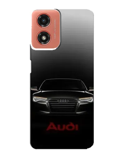 Чехол для Motorola MOTO G04 с картинкой «Audi — градиентный контур» Чехол для Motorola MOTO G04 с картинкой «Audi — градиентный контур»