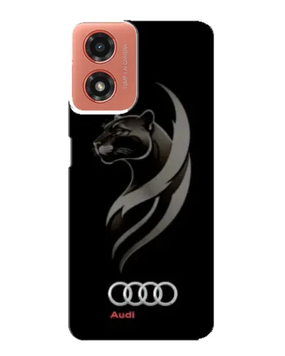 Чехол для Motorola MOTO G04 с картинкой «Графика — пантера и Audi» Чехол для Motorola MOTO G04 с картинкой «Графика — пантера и Audi»