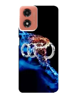 Чехол для Motorola MOTO G04 с картинкой «Энергия лого Audi»