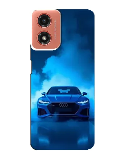 Чехол для Motorola MOTO G04 с картинкой «Audi — голубая энергия» Чехол для Motorola MOTO G04 с картинкой «Audi — голубая энергия»