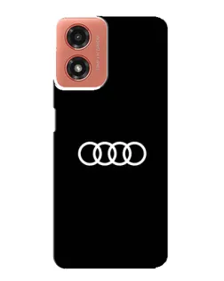 Чехол для Motorola MOTO G04 с картинкой «Audi White Logo»