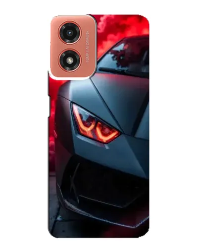 Чехол для Motorola MOTO G04 с картинкой «Lamborghini красное сияние»