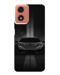 Чехол для Motorola MOTO G04 с картинкой «Lamborghini симметрия дорог»