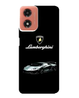 Чехол для Motorola MOTO G04 с картинкой «Логотип Lamborghini классика»