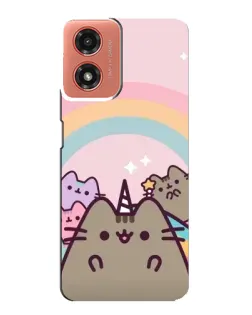 Чохол для Motorola MOTO G04 з картинкою «Єдиноріг Pusheen»