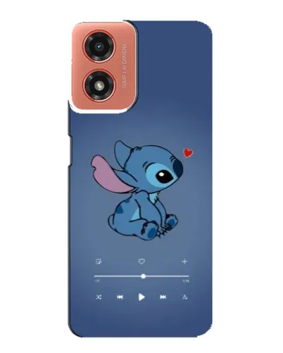 Чехол для Motorola MOTO G04 с картинкой «Музыкальный Stitch»