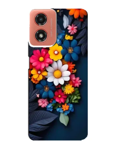 Чехол для Motorola MOTO G04 с картинкой «Цветочная феерия»