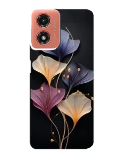 Чехол для Motorola MOTO G04 с картинкой «Лиловые цветы грации»