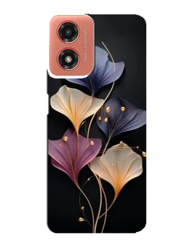 Чехол для Motorola MOTO G04 с картинкой «Лиловые цветы грации»