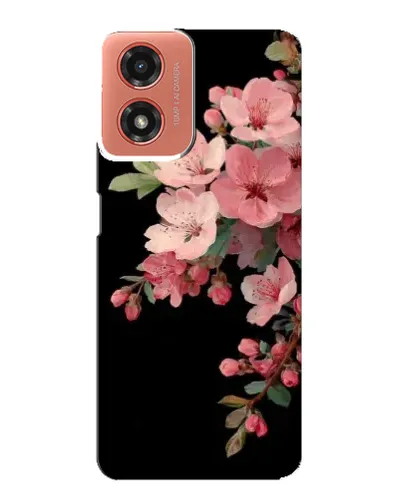 Чехол для Motorola MOTO G04 с картинкой «Розовая ветка сакуры»