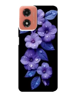 Чехол для Motorola MOTO G04 с картинкой «Фиолетовые цветы с росою» Чехол для Motorola MOTO G04 с картинкой «Фиолетовые цветы с росою»