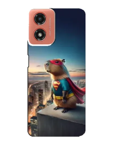 Чехол для Motorola MOTO G04 с картинкой «Капи-мен супергерой»