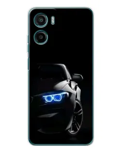 Чехол для Motorola Moto G05 с картинкой «BMW — ночной взгляд»