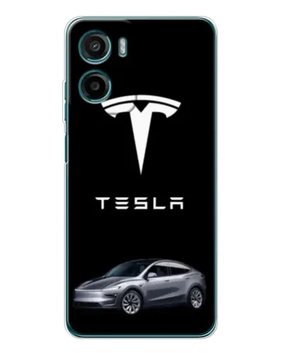 Чехол для Motorola Moto G05 с картинкой «Tesla Model Y»