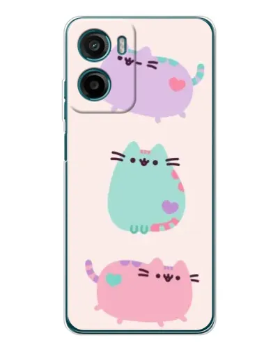Чехол для Motorola Moto G05 с картинкой «Pusheen трио» Чехол для Motorola Moto G05 с картинкой «Pusheen трио»