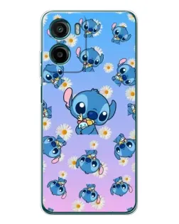 Чехол для Motorola Moto G05 с картинкой «Паттерн со Стичем»