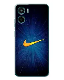Чохол для Motorola Moto G06 Power з картинкою «Синій пульс Nike»