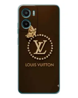 Чохол для Motorola Moto G06 Power з картинкою «LV — золота печатка»