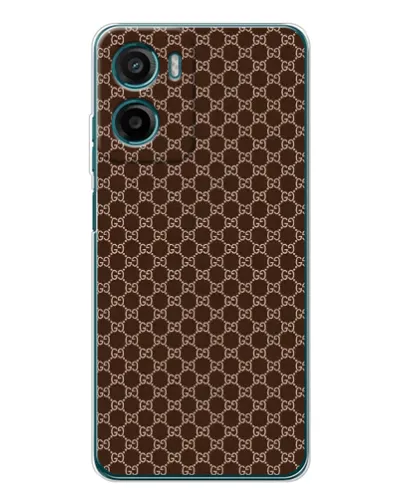 Чехол для Motorola Moto G06 Power с картинкой «Gucci — шоколадная сетка» Чехол для Motorola Moto G06 Power с картинкой «Gucci — шоколадная сетка»