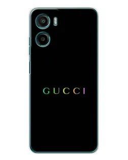 Чехол для Motorola Moto G06 Power с картинкой «Gucci — неоновый минимализм»