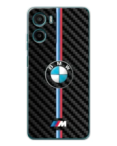 Чехол для Motorola Moto G06 Power с картинкой «Эмблема BMW и карбон»