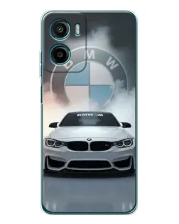 Чохол для Motorola Moto G06 Power з картинкою «BMW в білому диму»