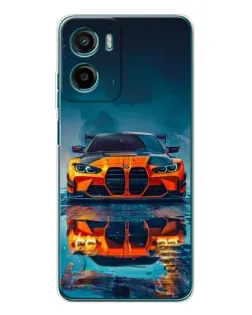 Чохол для Motorola Moto G06 Power з картинкою «BMW — золота емблема»