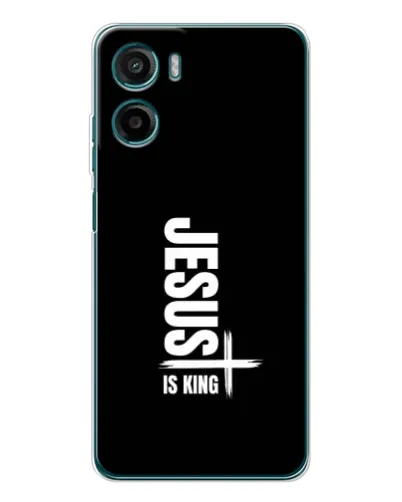 Чехол для Motorola Moto G06 Power с картинкой «Вертикаль веры Jesus»