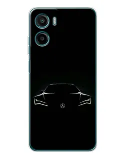Чохол для Motorola Moto G06 Power з картинкою «Mercedes — силует авто»