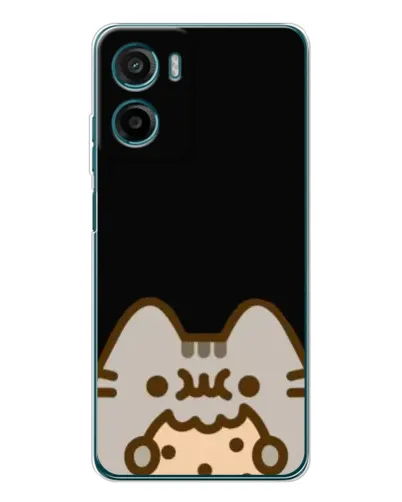 Чохол для Motorola Moto G06 Power з картинкою «Пушин на чорному»