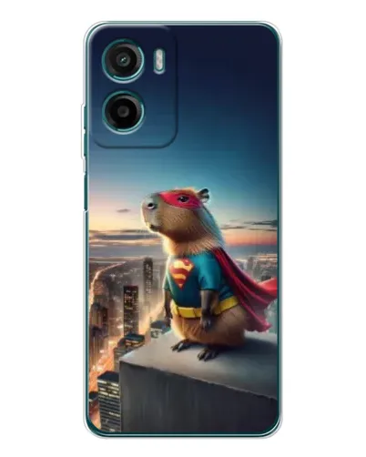 Чехол для Motorola Moto G06 Power с картинкой «Капи-мен супергерой»