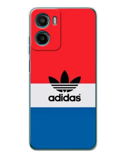 Чехол для Motorola Moto G06 с картинкой «Ретро блоки Adidas»