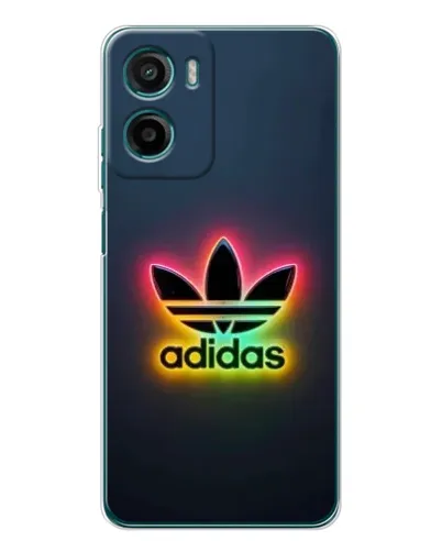 Чехол для Motorola Moto G06 с картинкой «Неоновый Adidas»