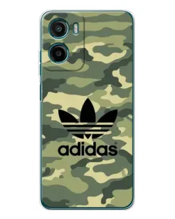 Чехол для Motorola Moto G06 с картинкой «Милитари стиль Adidas»