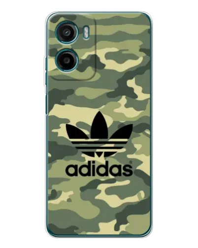 Чехол для Motorola Moto G06 с картинкой «Милитари стиль Adidas»