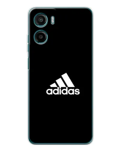 Чехол для Motorola Moto G06 с картинкой «Черная классика Adidas»